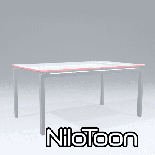 [3D프랍] 유리 테이블