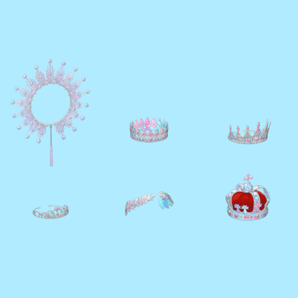 [3D프랍] 티아라 No.01~06 세트