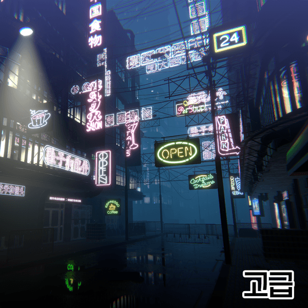 [3D배경] 네온시티: 고급 (DOBI 작가)