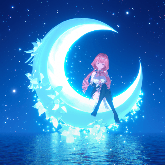 [3D프랍] 푸른 달